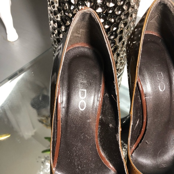 ALDO Brown Pointed Toe Heels Women’s Shoes - Picture 3 of 8